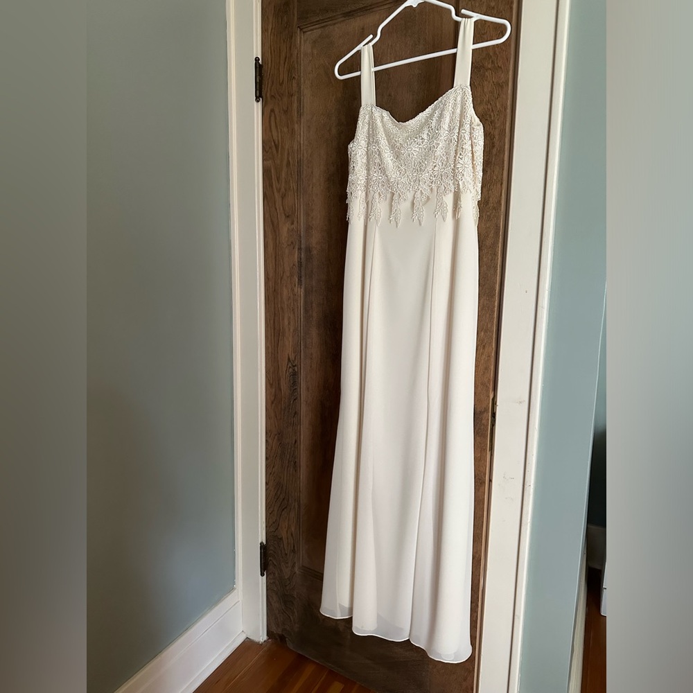 Ursula of Switzerland Cream Dress with Over Shirt NWT